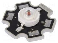 Power LED; red; STAR; 130°; 700mA; 613.5÷631nm; 99.6÷129.5lm; 3W ProLight Opto