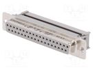 D-Sub; PIN: 37; plug; female; for ribbon cable; IDC; D-SUB 37F-IDC HARTING