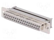 Connector: D-Sub; PIN: 37; plug; female; for ribbon cable; straight HARTING
