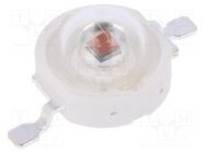 Power LED; red; 130°; 700mA; 613.5÷631nm; Pmax: 3W; 99.6÷113.6lm ProLight Opto