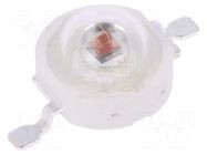 Power LED; red; EMITER; 130°; 700mA; 613.5÷631nm; 99.6÷113.6lm; 3W ProLight Opto