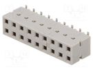 Socket; PCB to PCB; female; Dubox®; 2.54mm; PIN: 18; SMT; Layout: 2x9 Amphenol Communications Solutions