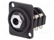 Connector: Jack 6,3mm; socket; female; stereo; soldering; FT CLIFF