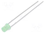 LED; yellow green; 3mm; 13÷30mcd; 130°; Front: flat; 1.6÷2.4VDC LUCKYLIGHT