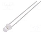LED; red; 3mm; 600÷1000mcd; 30°; Front: convex; 1.6÷2.4VDC LUCKYLIGHT