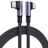 Ugreen US335 70696 angled USB-C - USB-C PD QC FCP 100W 5A 480Mb/s 1m cable - black, Ugreen