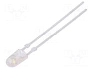 LED; white cold; oval; 3.9x3.2mm; 110/40°; Front: convex; 20mA LUCKYLIGHT