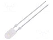 LED; white cold; oval; 3.9x3.2mm; 2200÷3800mcd; 110/40°; 20mA LUCKYLIGHT