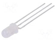 LED; yellow/green; 5mm; 60°; Front: convex; 1.6÷2.4/2.6÷3.6VDC LUCKYLIGHT