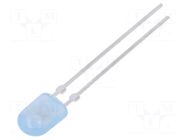 LED; blue; oval; 5.2x3.8mm; 460÷780mcd; 110/40°; Front: convex; 20mA LUCKYLIGHT