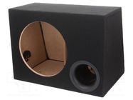 Car loudspeaker enclosure; MDF; black; textil; 300mm; Øhole: 282mm BASSER