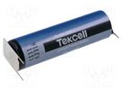 Battery: lithium; 3.6V; AA; 2400mAh; non-rechargeable; for PCB TEKCELL