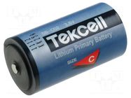 Battery: lithium; C; 3.6V; 8500mAh; non-rechargeable; Ø25.6x49.5mm TEKCELL
