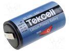 Battery: lithium; 3.6V; C; 8500mAh; non-rechargeable; Ø25.6x49.5mm TEKCELL