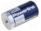 Battery: alkaline; 1.5V; C; non-rechargeable PANASONIC