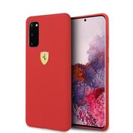 Ferrari Silicone Case for Samsung Galaxy S20 - Red, Ferrari