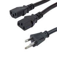 PWR CORD, N5-15P-2X IEC C13, 6 , 15A