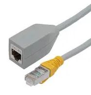 ENET CORD, CAT6A, RJ45 PLUG-JACK, 8"
