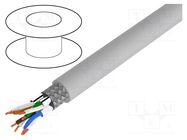 Wire; S/FTP,UNITRONIC® LAN 600; 7; stranded; Cu; LSZH; grey; 6.2mm LAPP