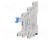 Socket; PIN: 5; 6A; 250VAC; for DIN rail mounting; screw terminals HONGFA RELAY