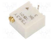 Potentiometer: mounting; horizontal,multiturn; 5kΩ; 250mW; SMD VISHAY