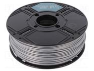 Filament: ABS EX; 2.85mm; silver; 250°C; 1kg; Table temp: 110°C HMF CHEMICAL ADVANCED MATERIALS