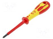 Screwdriver: insulated; Pozidriv®; PZ1; Blade length: 95mm; 1kVAC C.K