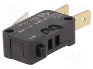 Microswitch SNAP ACTION; 0.1A/250VAC; without lever; SPDT; Pos: 2 ZF
