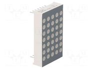 Display: LED; matrix; 5x7; red; 30÷60mcd; anode; 22.8x39.1x8mm FORYARD