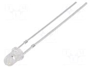 LED; green; 3mm; 8400÷10000mcd; 30°; Front: convex; 2.9÷3.6VDC OPTOSUPPLY