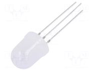 LED; red/yellow-green; 10mm; 90°; Front: convex; No.of term: 3 OPTOSUPPLY