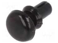 Rivet; polyamide; L.rivet: 3.2mm; black; dismountable,push-in DREMEC