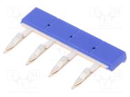 Connection bridge; PIN: 4; 32A; Series: G2RV-SR,G3RV-SR; blue OMRON