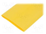 Heat shrink sleeve; thin walled,flexible; 2: 1; 19mm; yellow; reel HELLERMANNTYTON