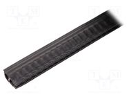 Hole and edge shield; NBR; L: 50m; black; H: 20.5mm; W: 11mm 