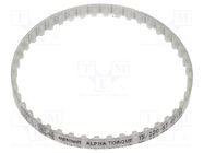 Timing belt; T5; W: 6mm; H: 2.2mm; Lw: 220mm; Tooth height: 1.2mm OPTIBELT