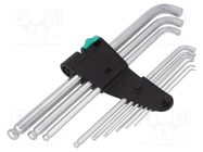 Wrenches set; hex key; 9pcs. WERA