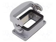 Enclosure for connectors: HDC; size 6; Locking: with latch WIELAND