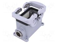 Enclosure: for HDC connectors; size 10; M20; Gland holes: 1 WIELAND