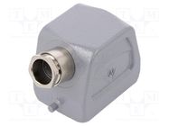 Enclosure: for HDC connectors; size 6; Locking: for latch; M20 WIELAND