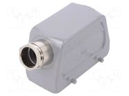 Enclosure for connectors: HDC; size 16; for cable; M25; angled WIELAND