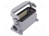Enclosure for connectors: HDC; size 16; Locking: with latch; M25 WIELAND