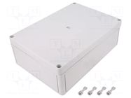 Enclosure: multipurpose; X: 180mm; Y: 254mm; Z: 90mm; PK; light grey RITTAL