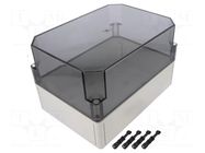Enclosure: multipurpose; X: 180mm; Y: 254mm; Z: 165mm; TK PS; grey SPELSBERG
