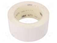 Tape: marking; white; L: 33m; W: 50mm; Thk: 0.13mm; 2.5N/cm; 130% 3M