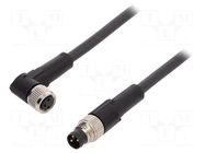Cable: for sensors/automation; M8; PIN: 3; 1m; plug; 60VDC; 60VAC; 4A LAPP