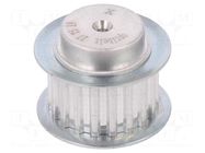 Belt pulley; T5; W: 16mm; whell width: 27mm; Ø: 29.4mm; aluminium OPTIBELT