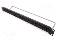 Connector: HDMI; patch panel; rack; screw; M3; Height: 1U CLIFF