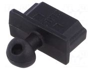 Protection cap; black; Application: HDMI socket CLIFF