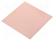 Laminate; CEM3; 1.5mm; L: 100mm; W: 100mm; Coating: copper SOLDER PEAK